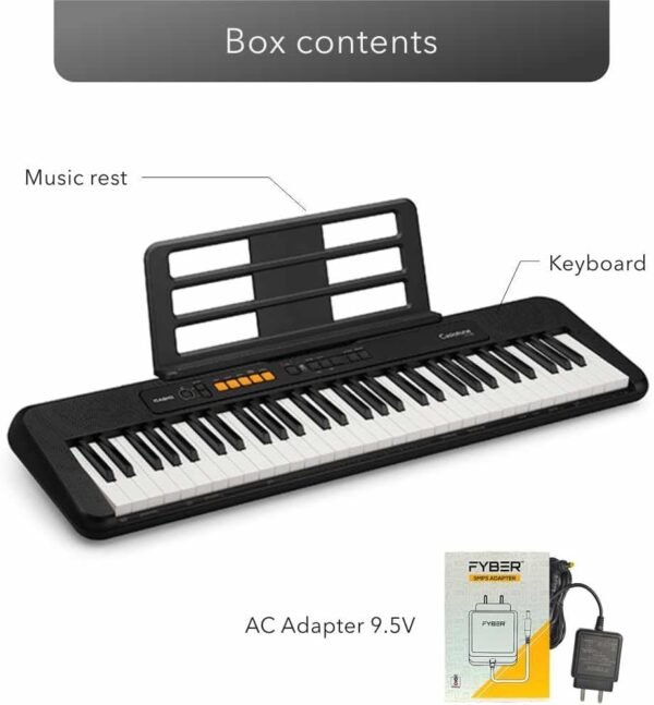 Casio CT-S100 Digitalpiano mit 61 Tasten 122 Sounds und USB Anschluss ideal für Anfänger
