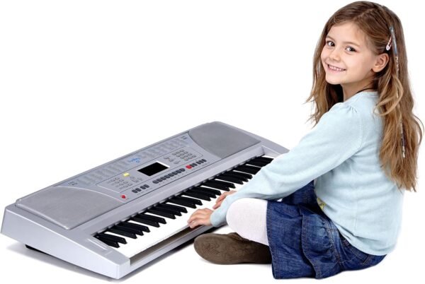 Funkey 61 Tasten Keyboard mit Netzteil und Notenständer ideal für Einsteiger