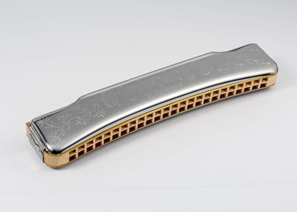 Hohner M733201 Mundharmonika Silber Handmade mit warmem Klang und robustem Design