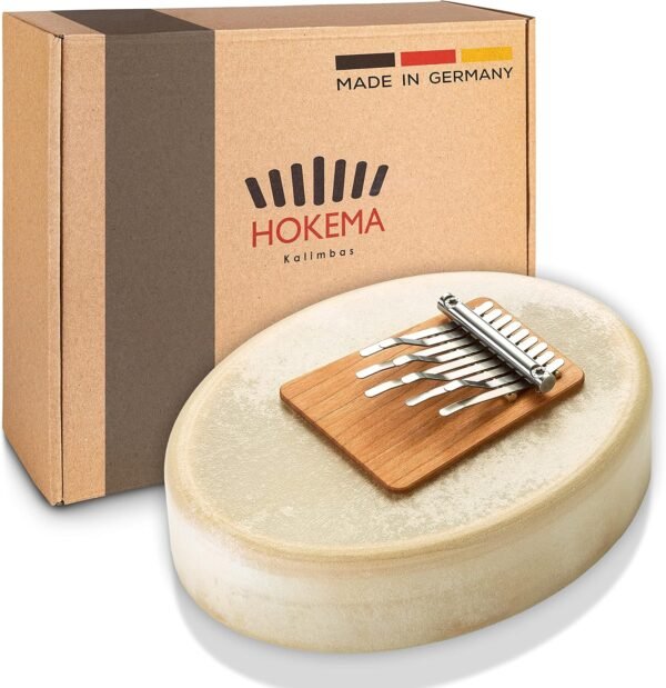 HOKEMA Sansula Deluxe mit Ziegenhaut Klangwunder robust und ideal für Musikschulen