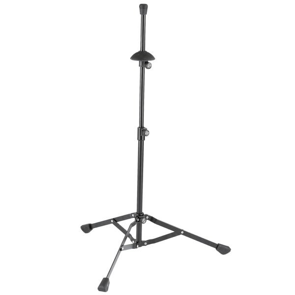 K&M 149/9 Trombone and Bass Trumpet Stand Black - Foldable Construction - Height up to 86.5 cm Flexible Adjustable