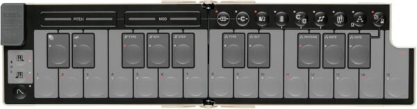Korg nanoKEY Fold faltbares MIDI Keyboard mit leisen Tasten und vielseitigen Funktionen