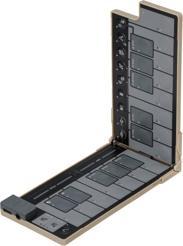 Korg nanoKEY Fold faltbares MIDI Keyboard mit leisen Tasten und vielseitigen Funktionen