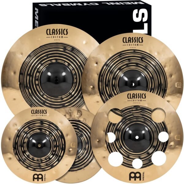 Meinl Classics Custom Dual Becken Set für kraftvollen Rocksound und dunkle Nuancen