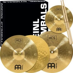 Meinl HCS Cymbal Set Up (includes 13-inch Hihat, 14-inch Crash, Free 10-inch Splash and One Pair of Pro-Mark 5A Sticks)