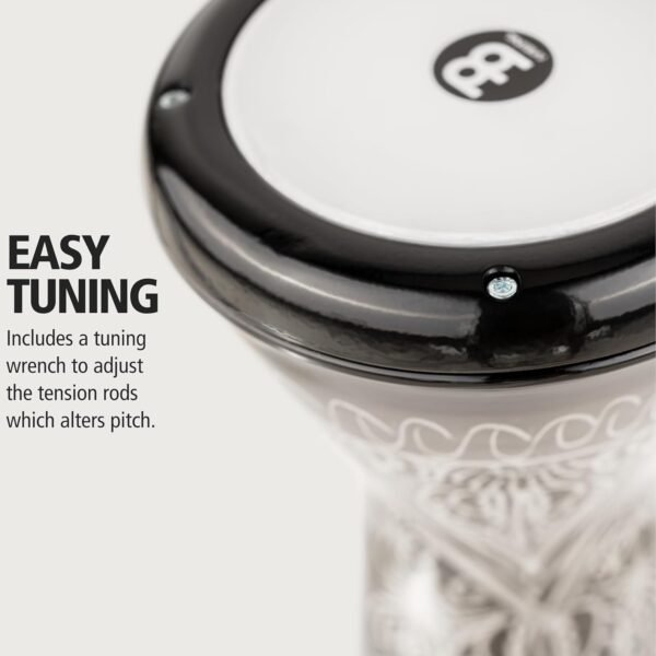 Meinl Percussion Aluminum Doumbek Handgraviert Leicht und Klangstark für Drum Circles