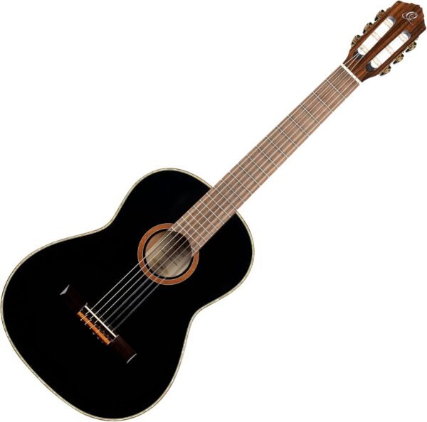 Ortega Guitars R221BK Klassische Nylon-Gitarre mit Slim Neck und Deluxe Tasche entdecken
