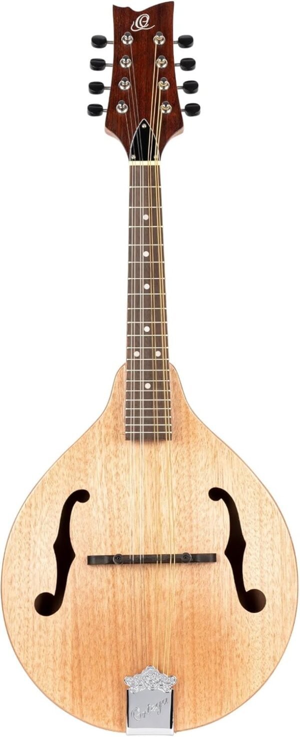 Ortega Guitars RMA5NA-L 8-Saitige Mandoline für Anfänger im Chrome Look