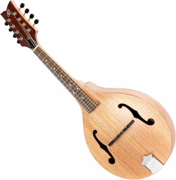 Ortega Guitars RMA5NA-L 8-Saitige Mandoline für Anfänger im Chrome Look