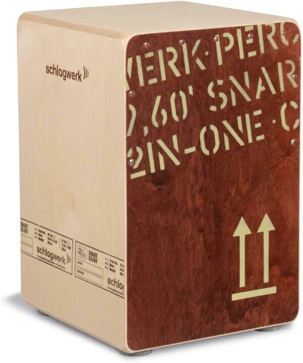 Schlagwerk CP404 Rote Cajon mit Snare beeindruckt durch kraftvollen Klang und Design