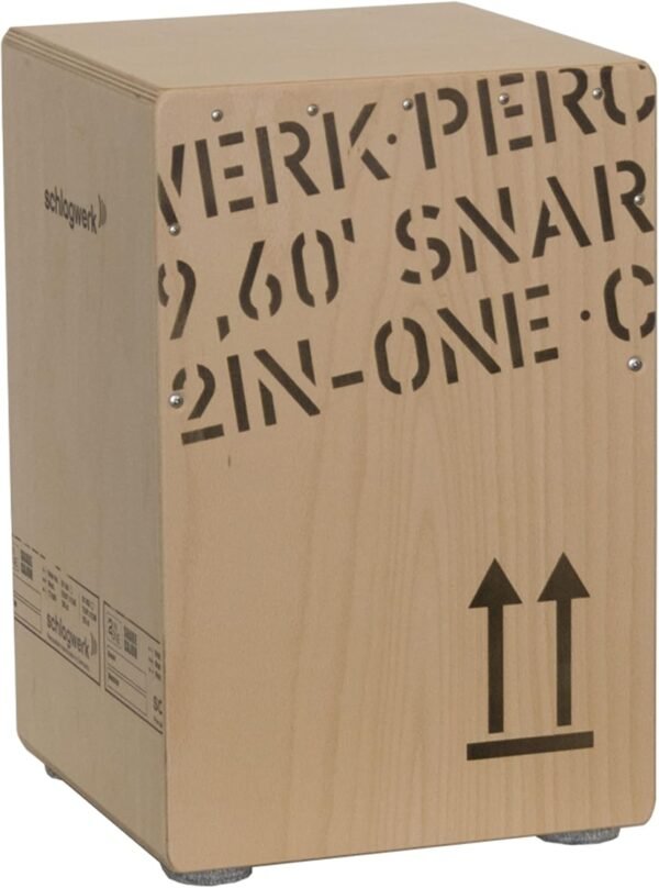 Schlagwerk CP404 Rote Cajon mit Snare beeindruckt durch kraftvollen Klang und Design