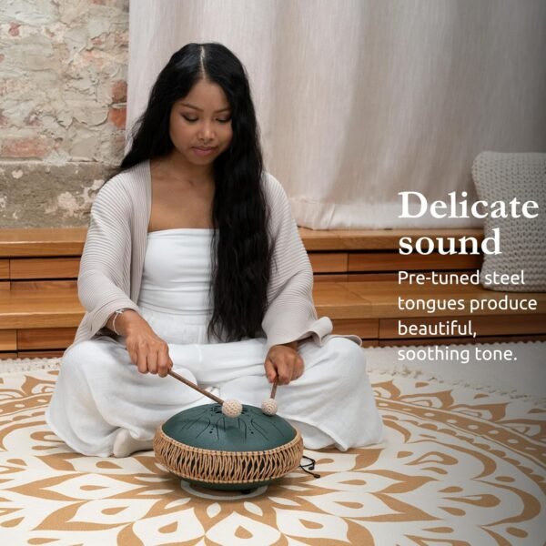 Sonic Energy Medium Octave Steel Tongue Drum Sanfte Klänge für Meditation und Yoga entdecken