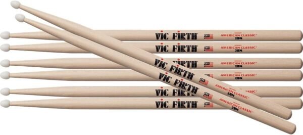 Vic Firth American Classic 7A Hickory Drumsticks im unschlagbaren Value Pack