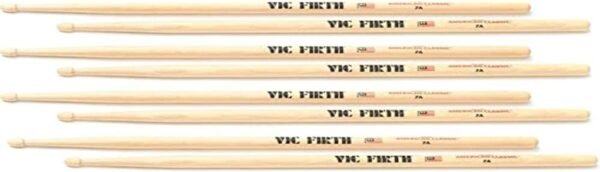 Vic Firth American Classic 7A Hickory Drumsticks im unschlagbaren Value Pack